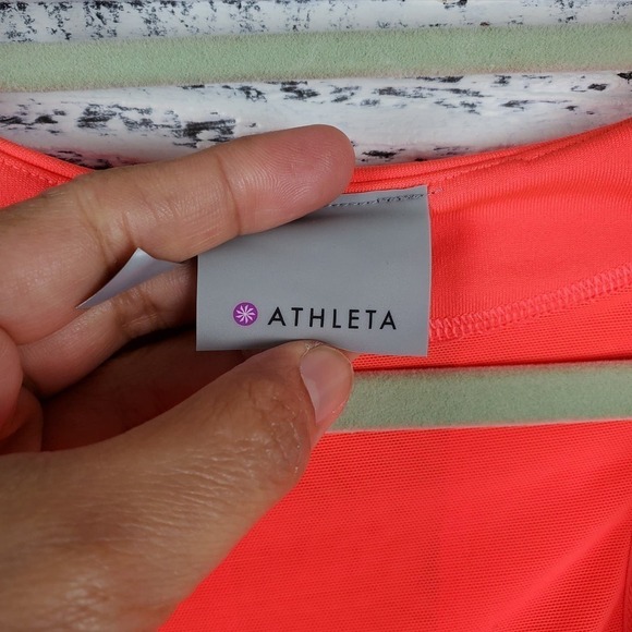 Athleta PR Tank 2 Ember Orange Outdoor Athletic Tank Top Size 2X Plus NEW - Picture 4 of 12